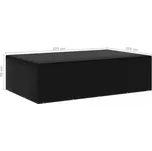Plachta na zahradní nábytek PE černá Dekorhome