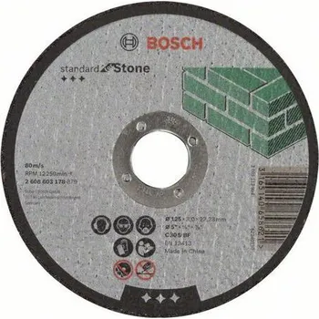 Řezný kotouč Bosch - Řezný kotouč rovný Standard for Stone C 30 S BF, 125 mm, 22,23 mm, 3,0 mm, 50 BAL