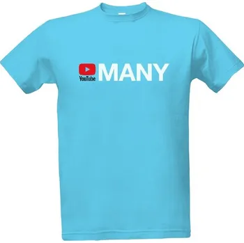 Pánské oblečení Tričko s potiskem Youtube MANY 02 tričko pánské