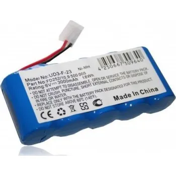 TopTechnology Baterie Bosch 710055 3000mAh 6V Ni-MH, akumulátor používaný v systémech pro pohon rolet, žaluzií nebo v souvisejících „smart home" zařízeních