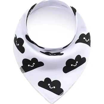 Obojek pro psa Vsepropejska Cloud bílo-černý šátek pro psa s obláčkem