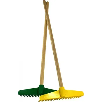 Hra na zahradu Lena Hrábě s dřevěnou rukojetí 60 cm - Červená