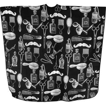 Salon Komplet Pláštěnka střihací pánská Barber Instrument černá