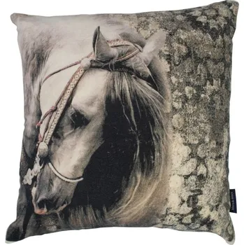 Dekorativní polštářek Bavlněný polštář Kůň - 45*15*45cm