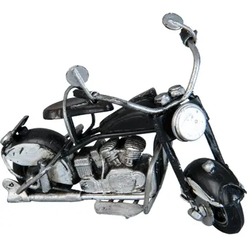 autíčko Kovový retro model černé motorky - 11*6*7 cm