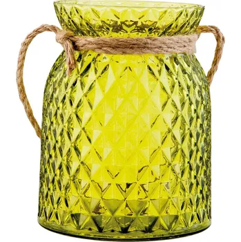 Svícen Zelený svícen na čajovou svíčku - Ø 12*15 cm