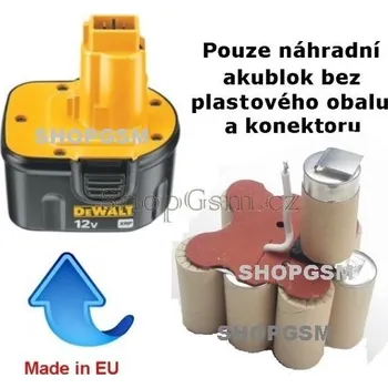 Panasonic - AEB Baterie Dewalt DE9074 - 12V 2500 mAh - akublok Panasonic