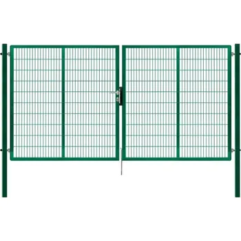 Plot Brána PILOFOR SUPER dvoukřídlá, 4110x1780 mm, Zn+RAL 6005