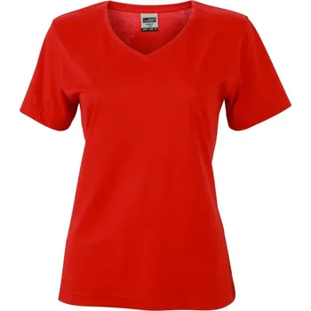 Daiber Dámské pracovní tričko Workwear JN837 Barva: Červená, Velikost: 3XL