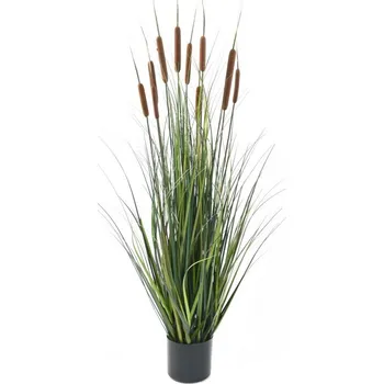 umělá květina Luxusní umělá travina CATTAIL TRÁVA, 120cm