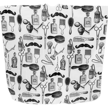 Salon Komplet Pláštěnka střihací pánská Barber Instrument bílá