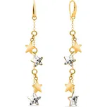 Náušnice čiré se Swarovski Elements Mirth KWGROLO28164C Krystal