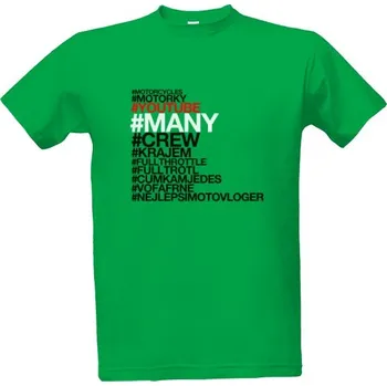 Pánská móda Tričko s potiskem MANYho tričko - hashtagy pánské