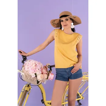 Dámská halenka model P43881- Merribel hořčicová XL