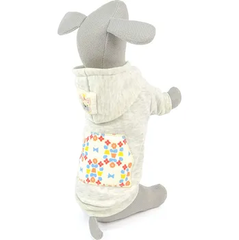 Obleček pro psa Vsepropejska Frbul mikina s kapucí pro psa Barva: Béžová, Délka zad (cm): 29, Obvod hrudníku: 40 - 46 cm