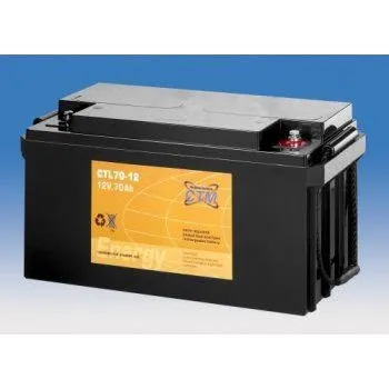 Záložní baterie CTM Components GmbH, Německo Olověný akumulátor CTM 12V 70Ah závit M6 CTL
