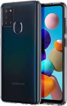 Pouzdro na mobilní telefon Spigen Liquid Crystal pro Samsung A21S transparentní