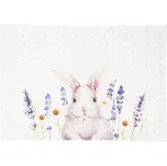 Textilní prostírání Lavander Fields s králíčkem - 48*33 cm - 6ks