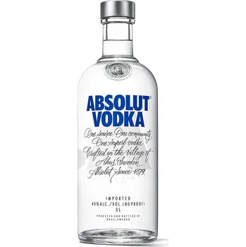 Absolut Vodka 40 %, 3 l dárkové balení