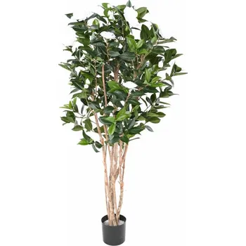 umělá květina CAMELIA JAPONICA DOUBLE NEW bílá, 160cm (Luxusní umělý kvetoucí keř)