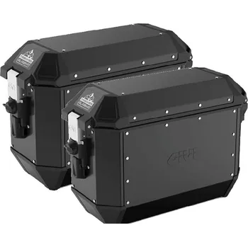Zavazadlo na motocykl Givi ALA36B Pack2 Hlinkové boční kufry 2x36 (Givi TREKKER ALASKA BLACK LINE)