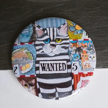 Dekorativní magnet Zuzana Honsová Kocour průšvihář - magnet 56 mm