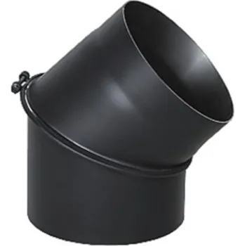 Kouřovod Kouřové koleno nástavné 0-45°, ø120mm, tl. mat. 2mm