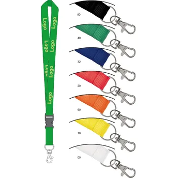 Textilní šňůrka s karabinou Jammer 15x550mm - zelená, 1ks