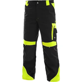 montérky CXS Kalhoty BRIGHTON CXS pas, různé barvy VELIKOST 58/176 černá/žlutá