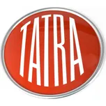 Nápis TATRA kruhový terrno Tatra kovovy chromový rámeček B