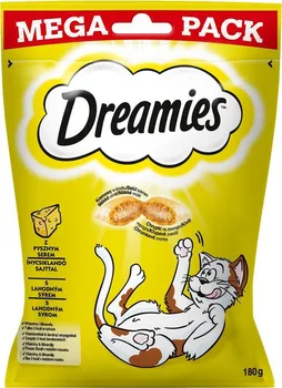 Pamlsek pro kočku Dreamies Mega Pack sýrové 180 g