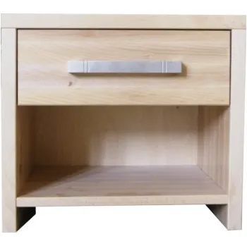 Noční stolek Via-nábytek Noční stolek bukový 1S s úchytem Povrchová úprava: Moření odstín dub