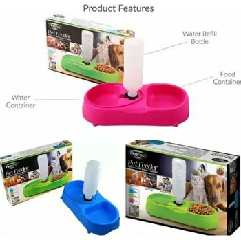 Chovatelství Automatický dávkovač krmiva pro psy a kočky Pet Feeder - modrý