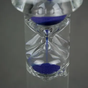 Hodiny Přesýpací hodiny velké modré 20cm