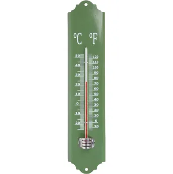 Domácí teploměr Velký venkovní teploměr zelený 30x7cm