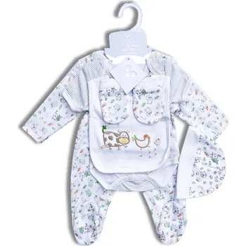 Kojenecká souprava Bebe bonito Kojenecký komplet porodnice 5 dílů zvířátka Velikost: 62