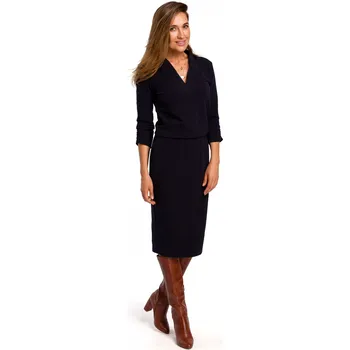 Dámské šaty Stylove Elegantní šaty Style S194 modré EU velikost: S