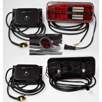 Zadní světlomet Zadní skupinová svítilna LED 24V 5-funkční levá WAS 1377DDL/PO24