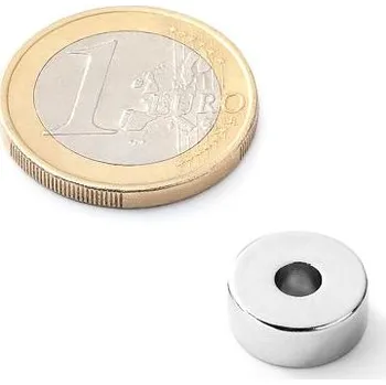 Dekorativní magnet Neodymový kruhový magnet Ø&nbsp;12/4 mm, v.&nbsp;5&nbsp;mm, síla 3,3 kg