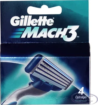 Břitva na holení Gillette Mach3 náhradní břit 4 ks