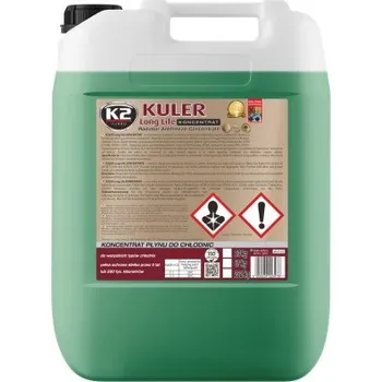Nemrznoucí směs do chladiče Antifreeze chladicí kapalina 20L KULER zelená K2 W416Z, , ,
