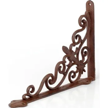 police Konzole na police zdobená litina 19x26cm