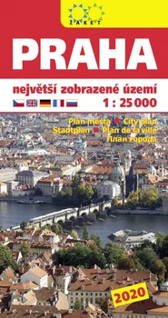 Praha: Největší zobrazené území 1:25 000 - Žaket (2020)