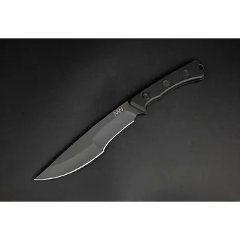 Pracovní nůž Acta non verba P500 SLEIPNER, DLC - pevný nůž s koženým pouzdrem, hladké ostří P500-007