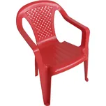 IPAE PROGARDEN Dětská plastová židlička, červená