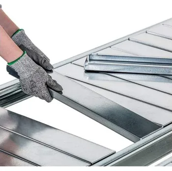 Dílenský regál Přídavná police z pozinkovaných plechových panelů, 1700 x 600 mm, nosnost 500 kg