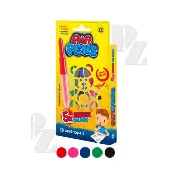 Foukací fixy Bright základní 5ks, Centropen