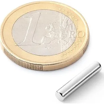 Dekorativní magnet Neodymový tyčový magnet Ø&nbsp;3&nbsp;mm, v.&nbsp;15&nbsp;mm, síla 400&nbsp;g