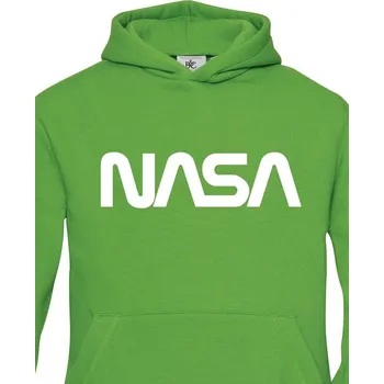 Dívčí mikina Dětská mikina s potiskem NASA 2, Barva Zelená, Velikost 146-152, Canvas Dětská mikina Bezvatriko.cz 1
