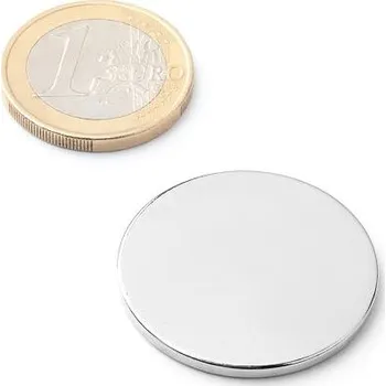 Dekorativní magnet Neodymový magnet kotouč Ø&nbsp;30&nbsp;mm, v.&nbsp;2&nbsp;mm, síla 4&nbsp;kg